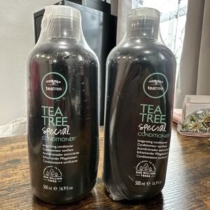 TWO NEW Paul Mitchell Systems Tea Tree Special Conditioner  - 16.9 oz /  500 mL